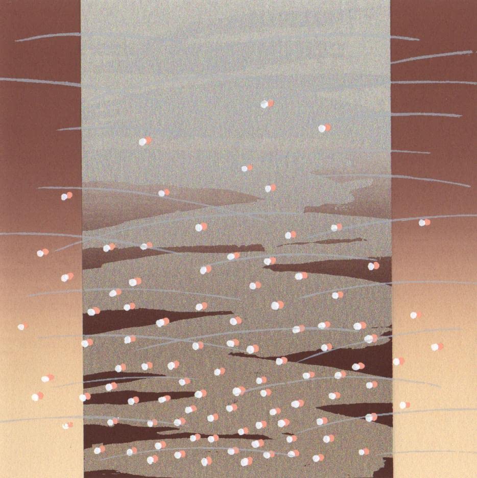 Amazon | 南正雄 「秋の分子」 抽象画 絵画 現代アート シルク